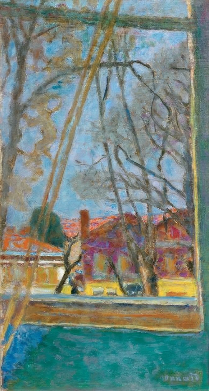 Táj az ablakon keresztül alkotó: Pierre Bonnard