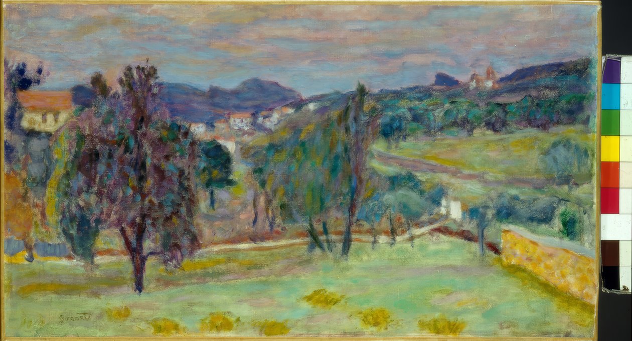 Lila táj este alkotó: Pierre Bonnard