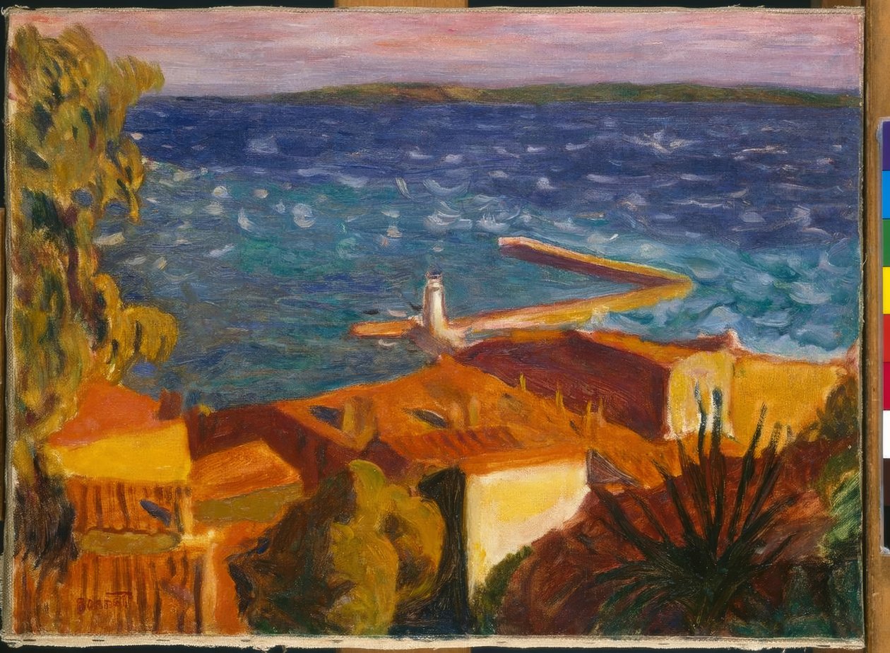 Kis mediterrán kikötő alkotó: Pierre Bonnard