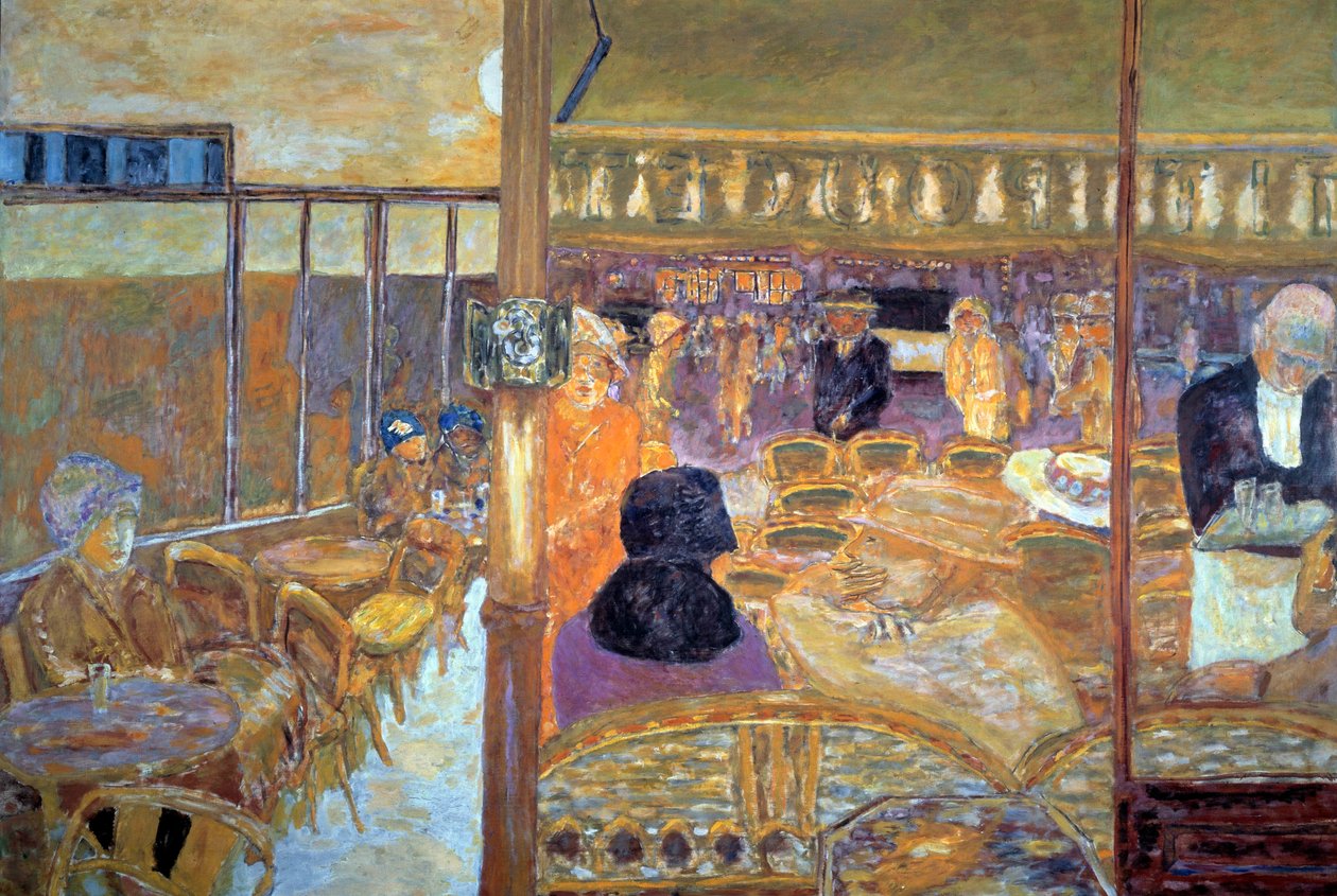 Place Clichy Párizsban este, a Little Poucet kávézójában alkotó: Pierre Bonnard