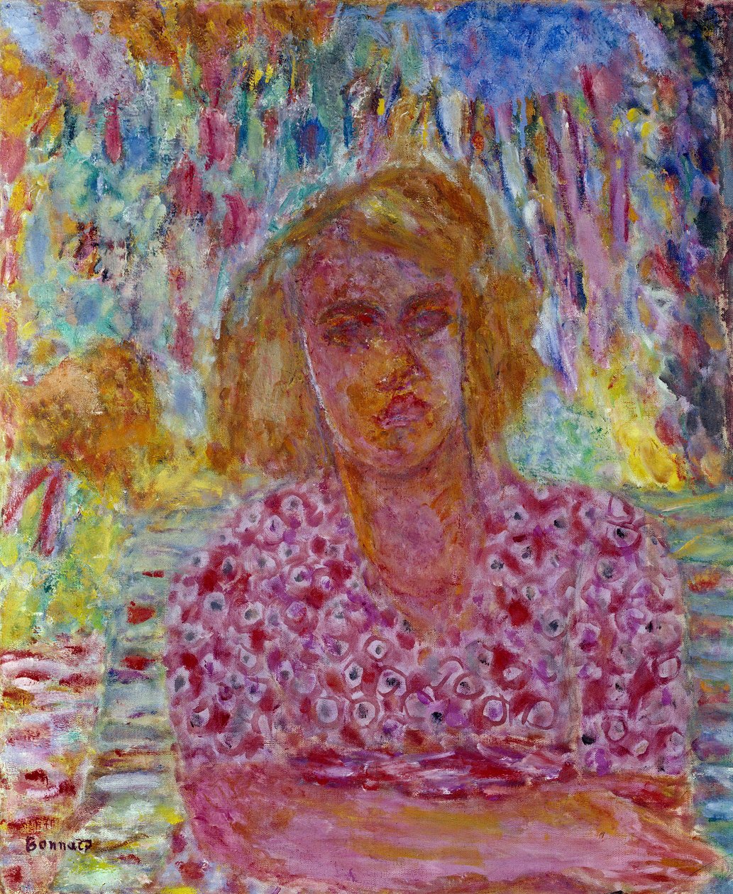 Colette Carre portréja. Pierre Bonnard (1867-1947) festménye, XX. Magángyűjtemény alkotó: Pierre Bonnard