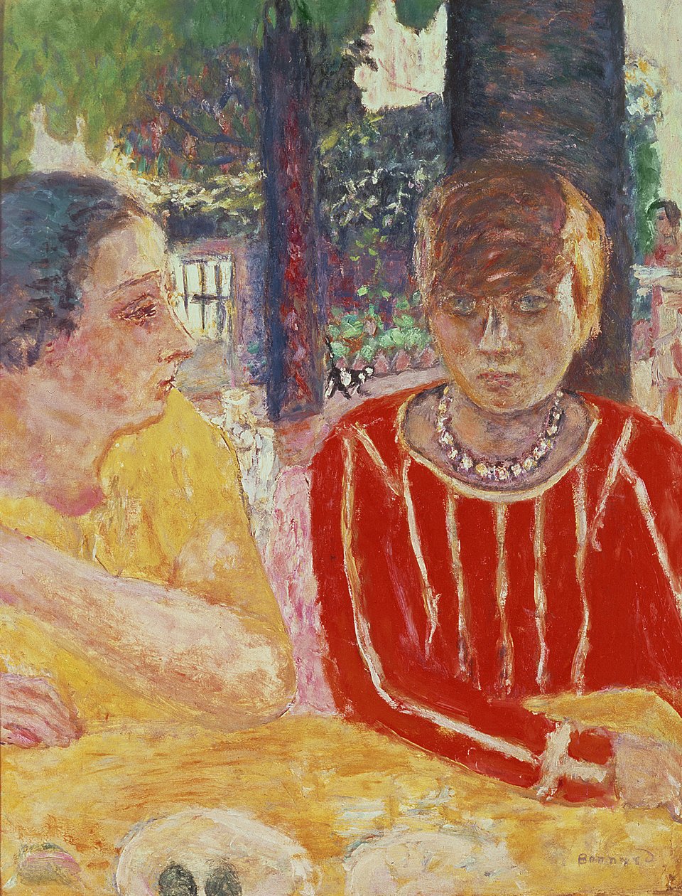 Madame Reine Natanson és Marthe Bonnard portréja, 1928 alkotó: Pierre Bonnard