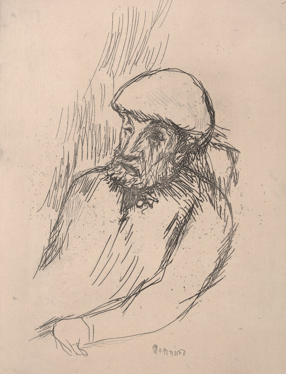 Renoir portréja, 1916 körül (rézkarc) alkotó: Pierre Bonnard