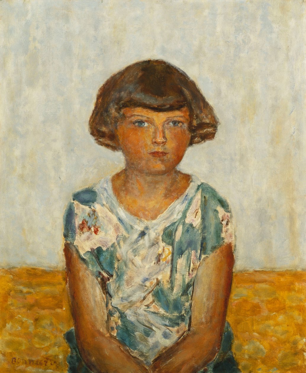 Egy fiatal lány portréja; Egy fiatal lány portréja, 1924 körül (olaj, vászon) alkotó: Pierre Bonnard