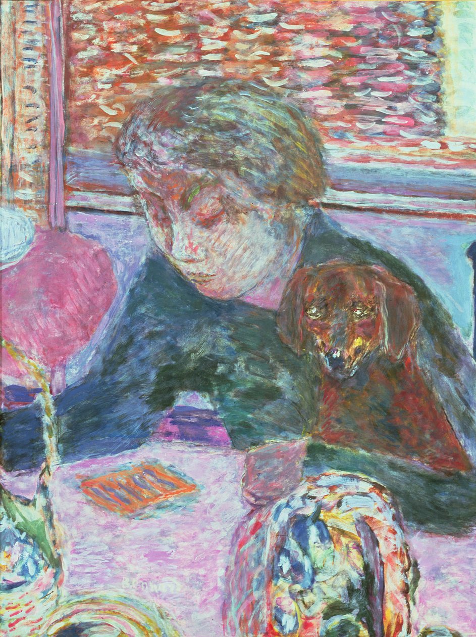 Portré kutyával, 1940 alkotó: Pierre Bonnard