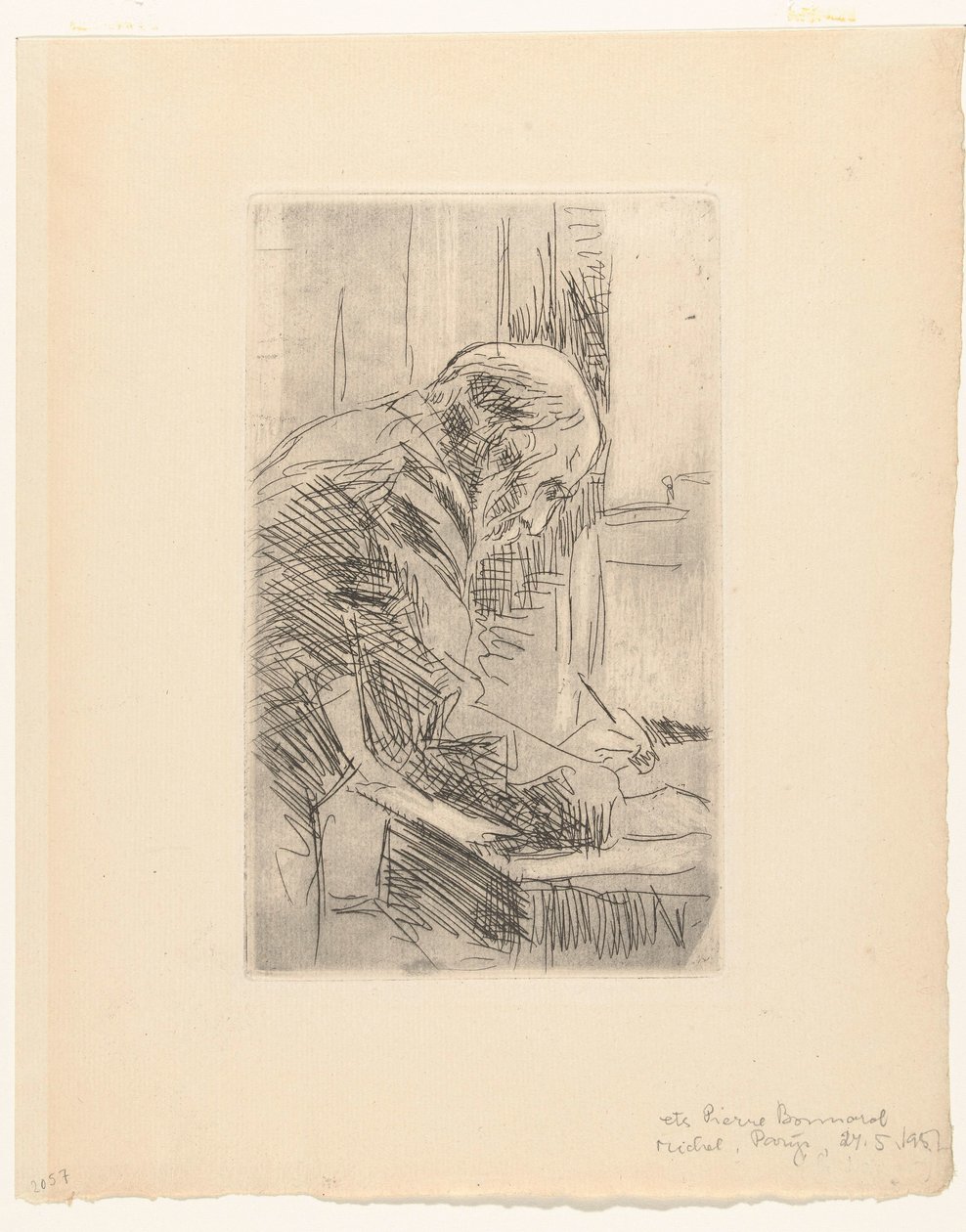 Edouard Vuillard művész portréja alkotó: Pierre Bonnard