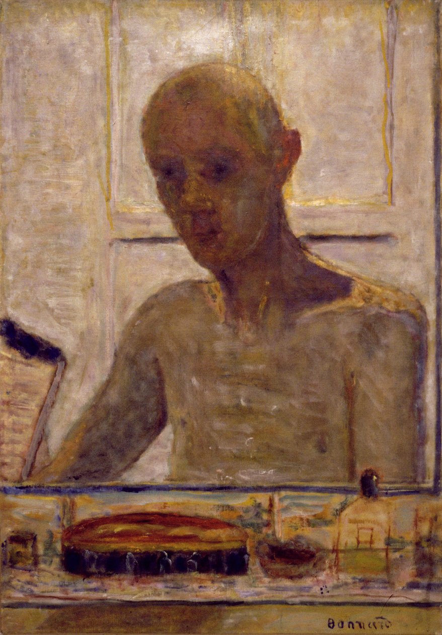 Önarckép borotvatükörben, 1935 alkotó: Pierre Bonnard