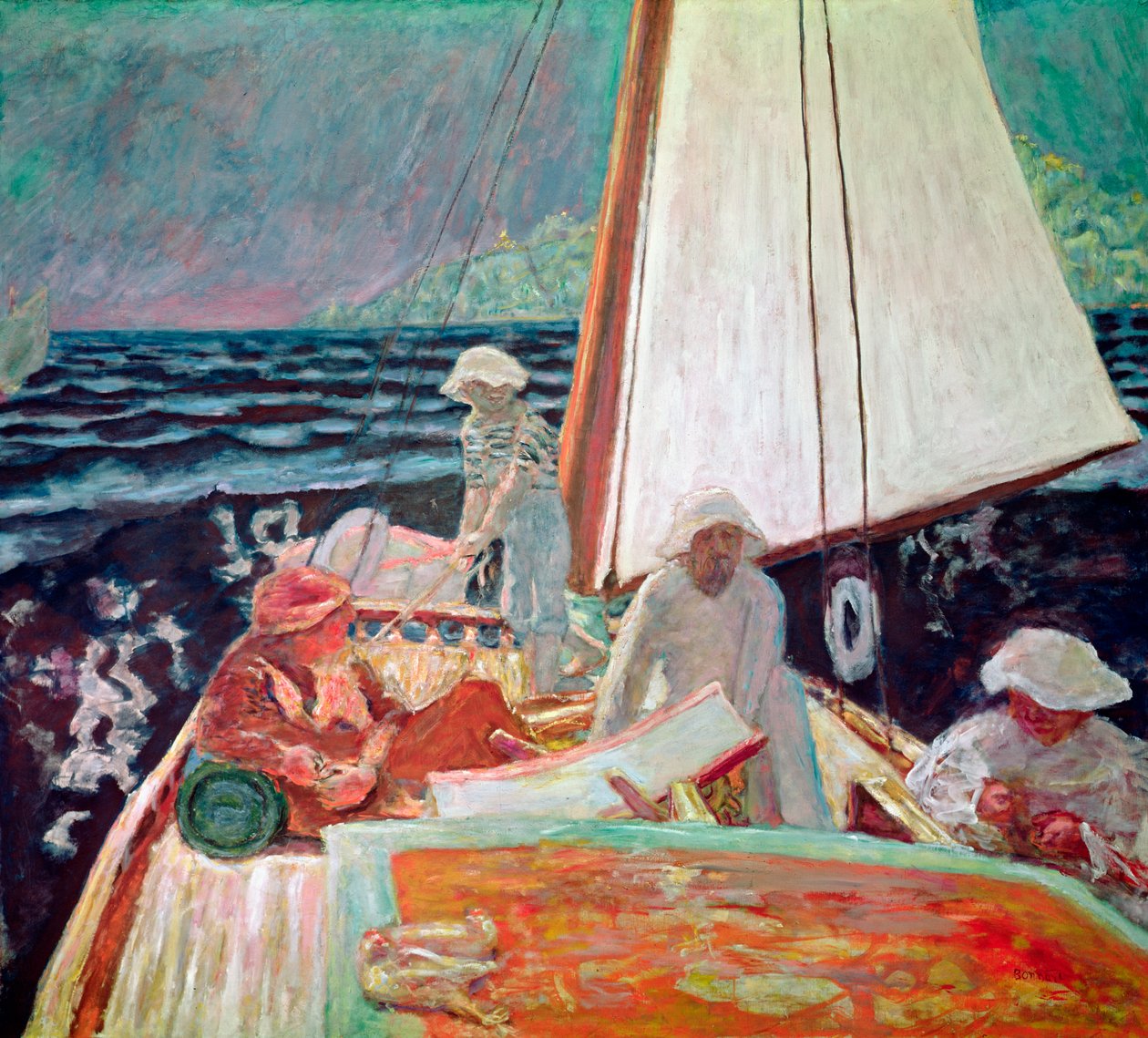 Signac és barátai vitorlázás, 1924-25 alkotó: Pierre Bonnard