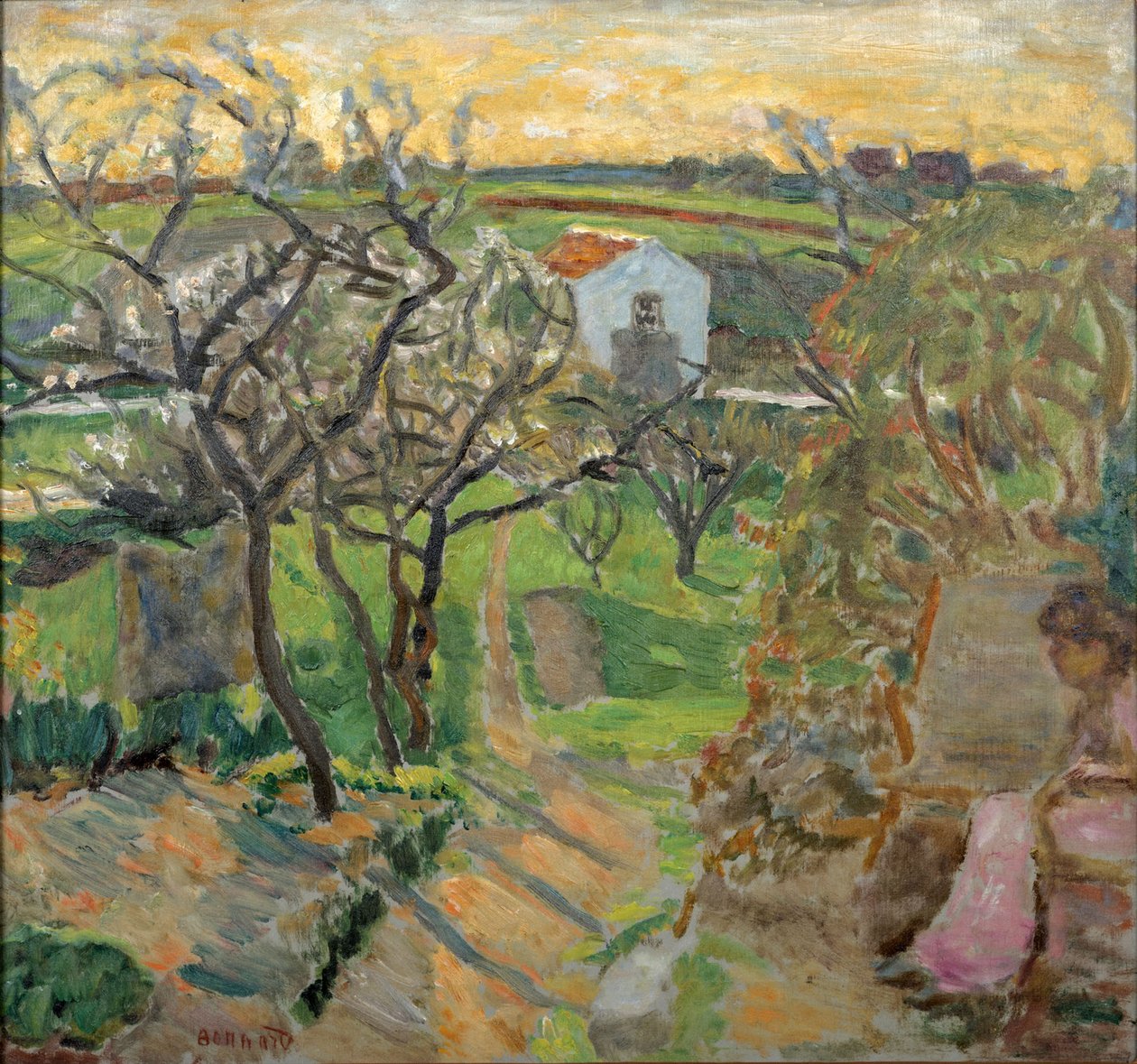 Tavaszi naplemente, 1909. alkotó: Pierre Bonnard