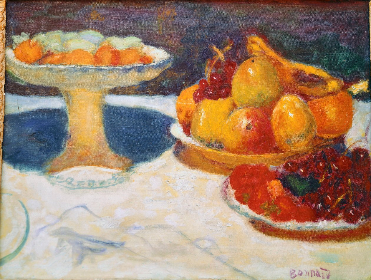 Csendélet kompotttal Pierre Bonnard festménye (1867-1947) Bernheim-Jeune Collection alkotó: Pierre Bonnard