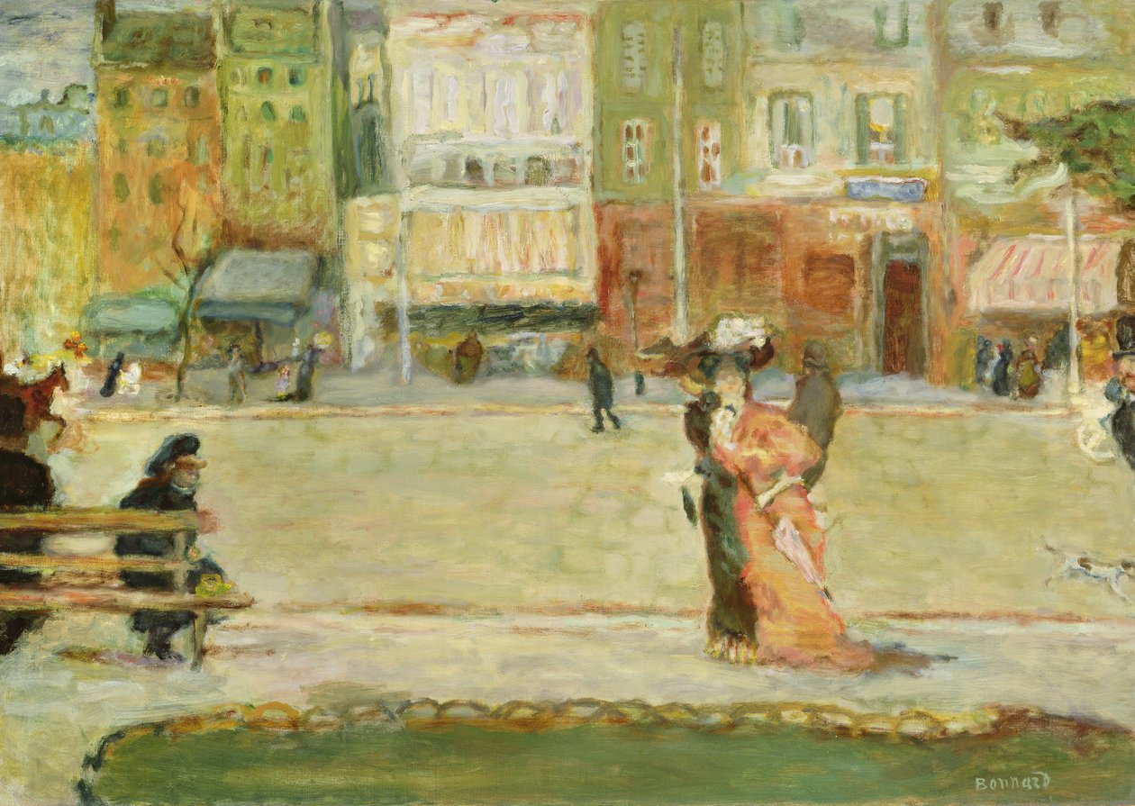 Street Scene, Avenue Clichy, Párizs (olaj, vászon) alkotó: Pierre Bonnard