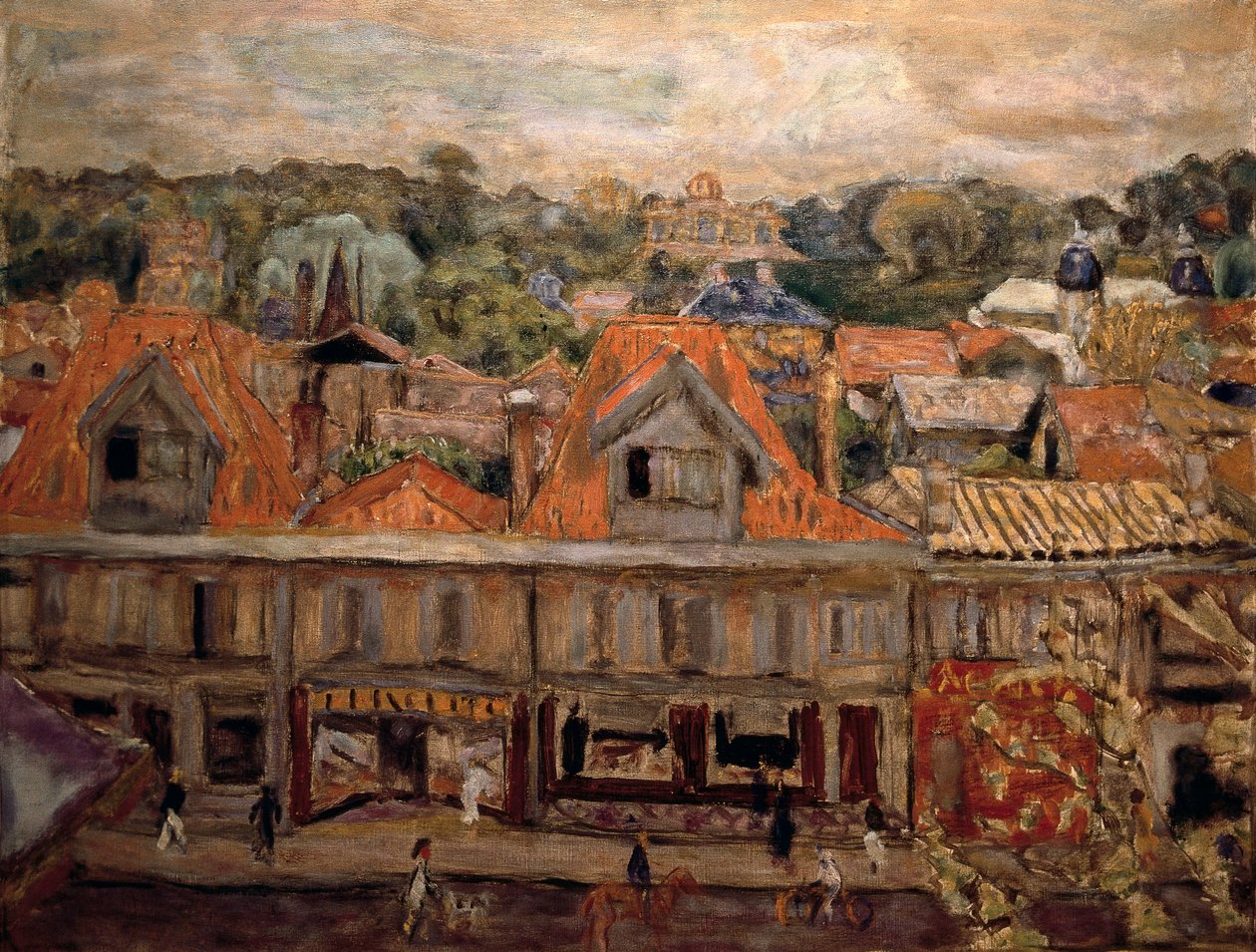 Arcachon utca. 1930 (olaj, vászon) alkotó: Pierre Bonnard