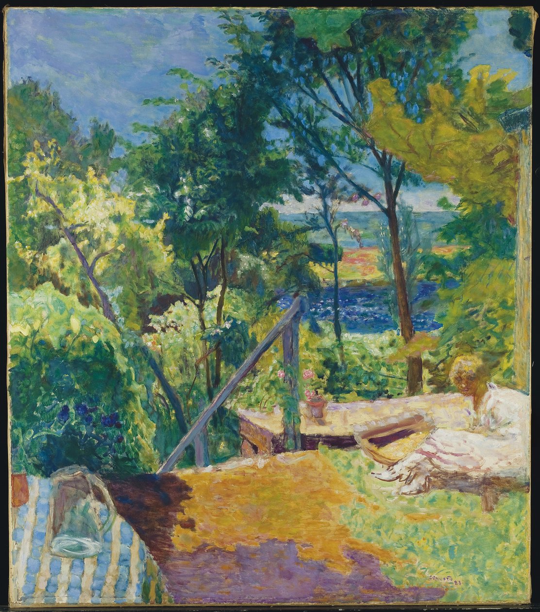 Terasz Vernonban, 1923 alkotó: Pierre Bonnard