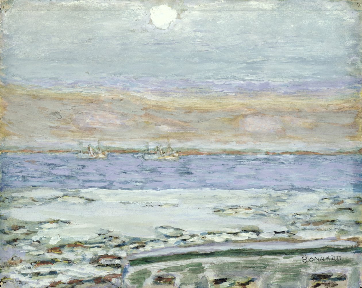 A Cannes-i öböl, 1930-33 (guache és WC papíron) alkotó: Pierre Bonnard