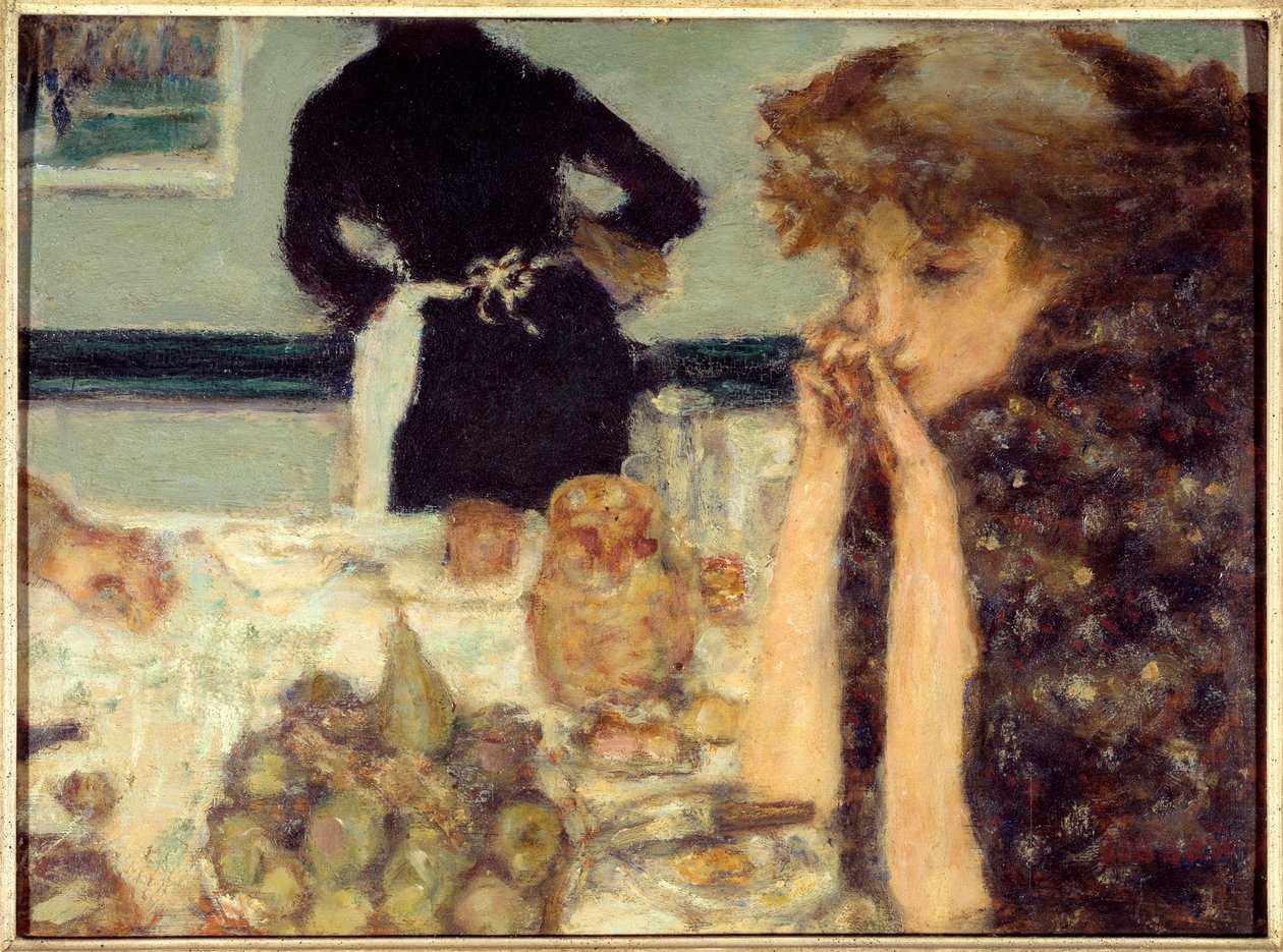 Misia reggelije Misia Sert portréja, zongorista és sok művész kísérteties alkotó: Pierre Bonnard