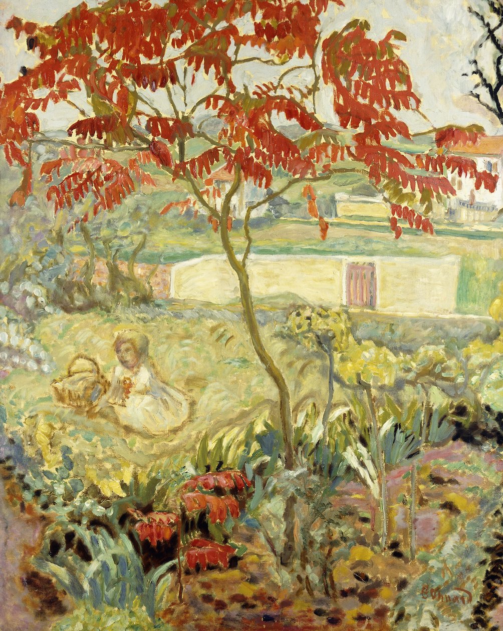 A kert és a vörös fa; Le Jardin a l