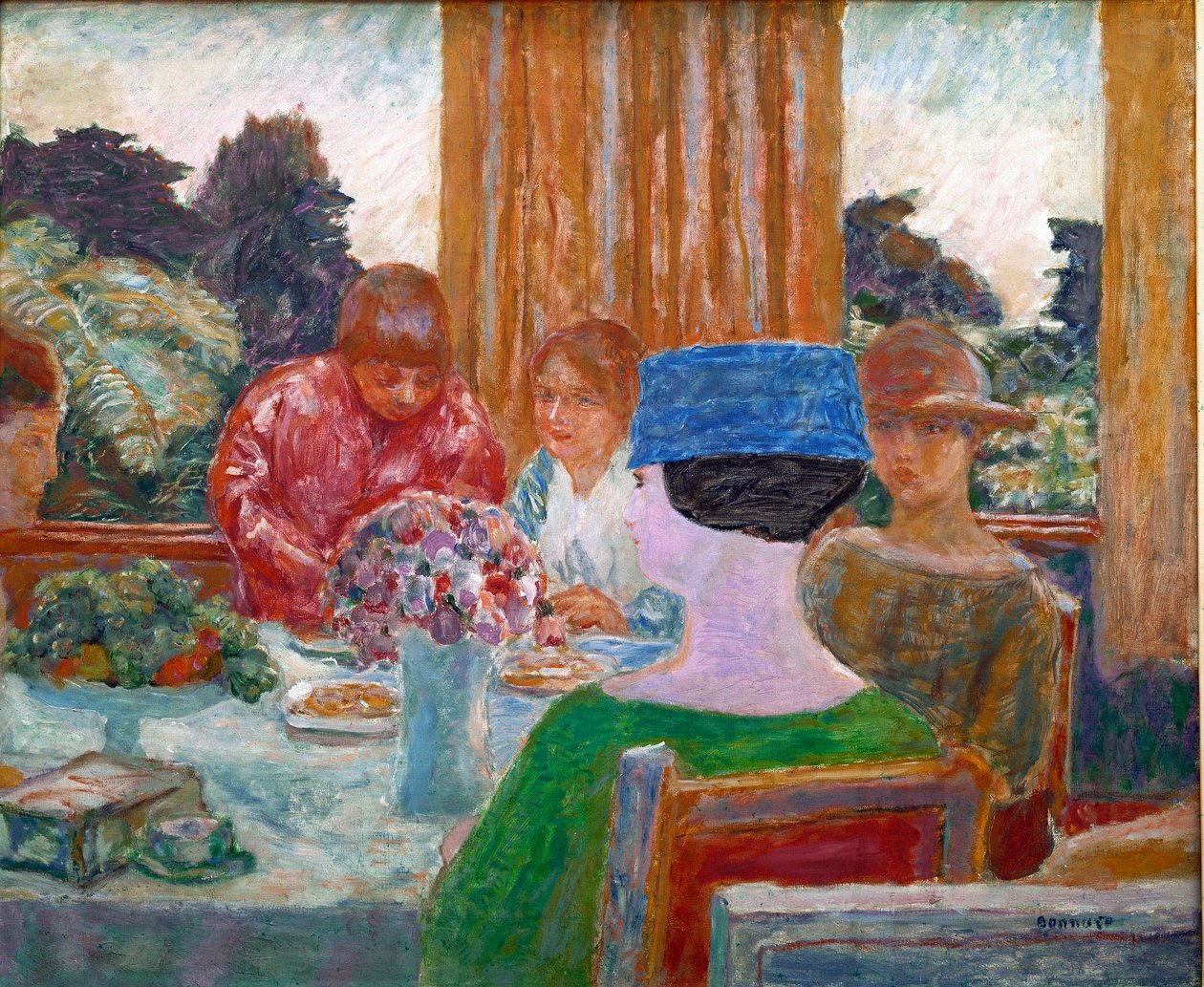 Pierre Bonnard (1867-1947) kis kék kalap festménye 1917 Dim. 66x79 cm Párizs, Winterthur, Magángyűjtemény alkotó: Pierre Bonnard