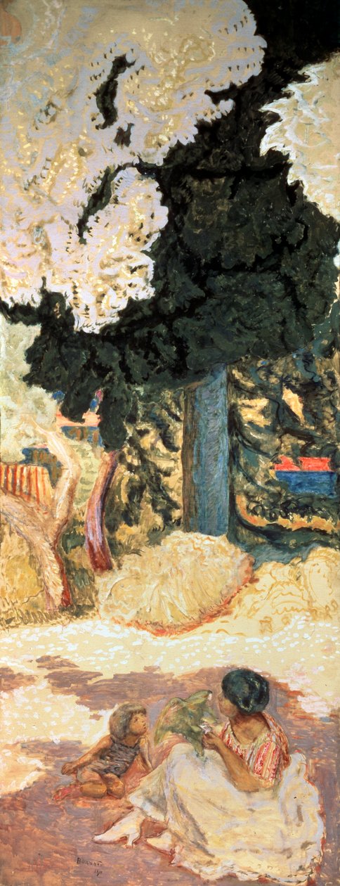 Földközi-tenger, triptichon, jobb oldali panel, 1911. alkotó: Pierre Bonnard