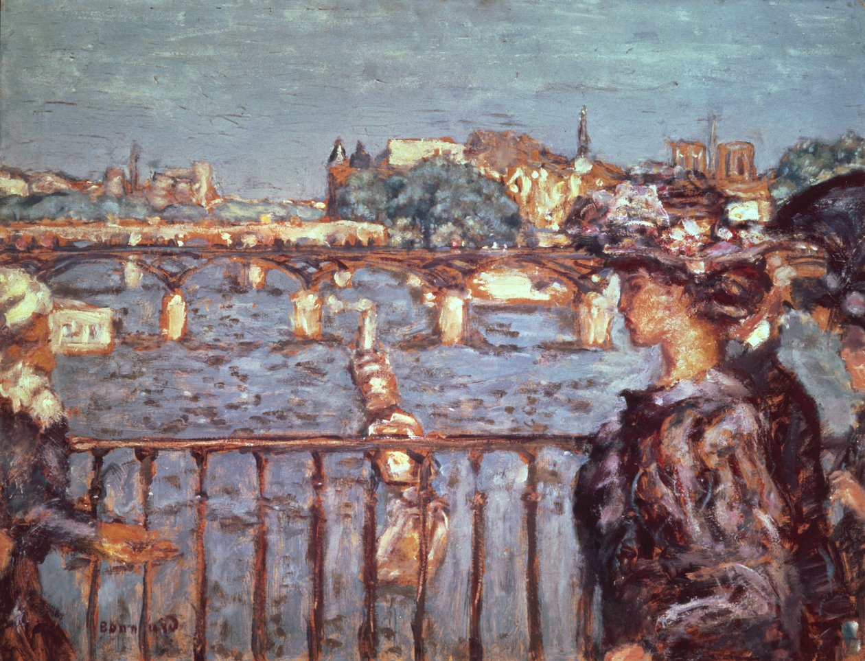 A Pont des Arts, 1905 körül (olaj, fára fektetett kártya) alkotó: Pierre Bonnard