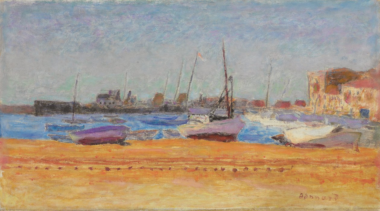 Cannes kikötője; Le Port de Cannes, 1924 körül (olaj, vászon) alkotó: Pierre Bonnard
