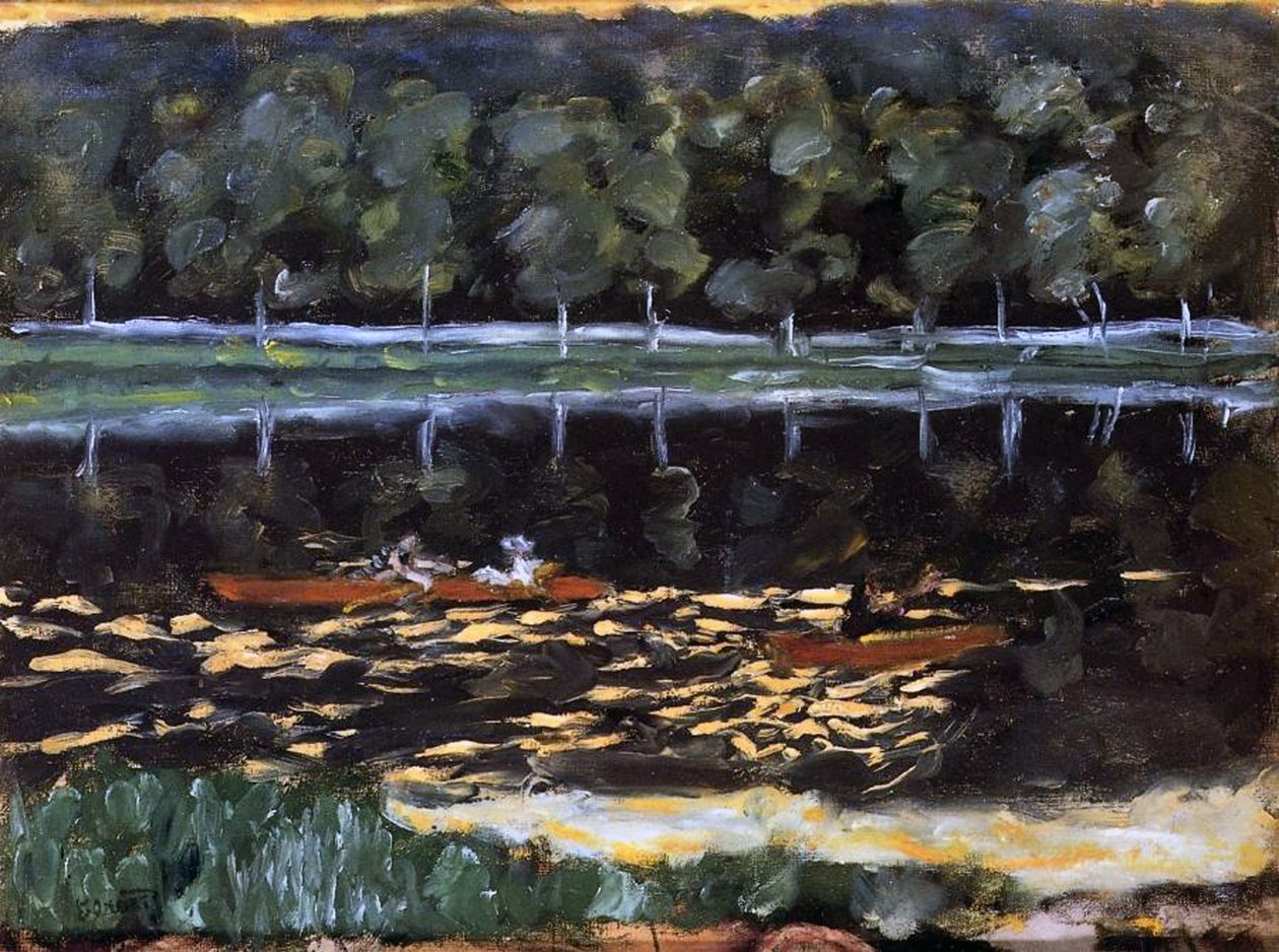Az Evezős Párt, 1905 körül alkotó: Pierre Bonnard
