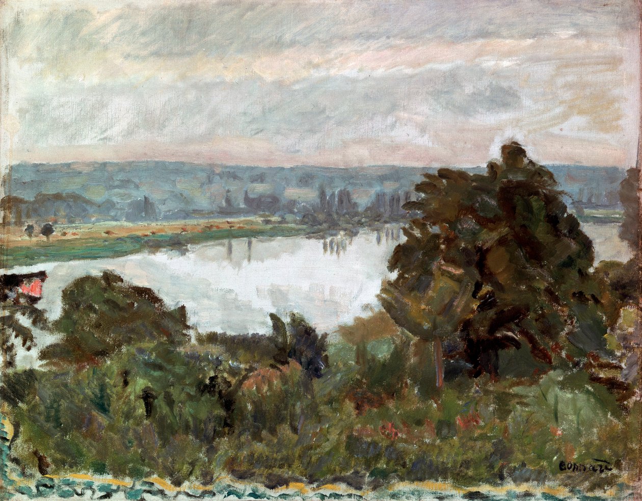 A Szajna Vernon közelében, 1911. alkotó: Pierre Bonnard