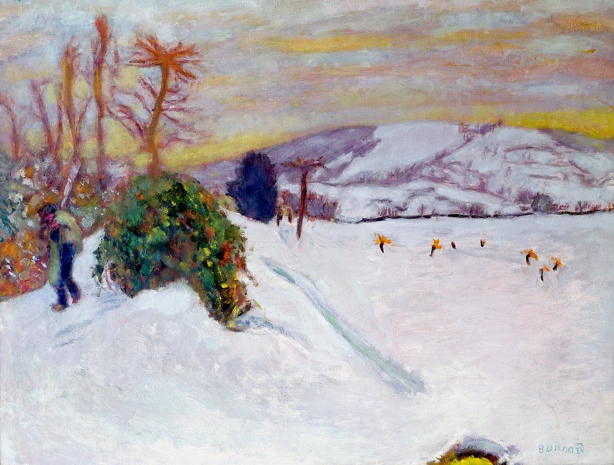 A hó Dauphine-ban, 1910 alkotó: Pierre Bonnard