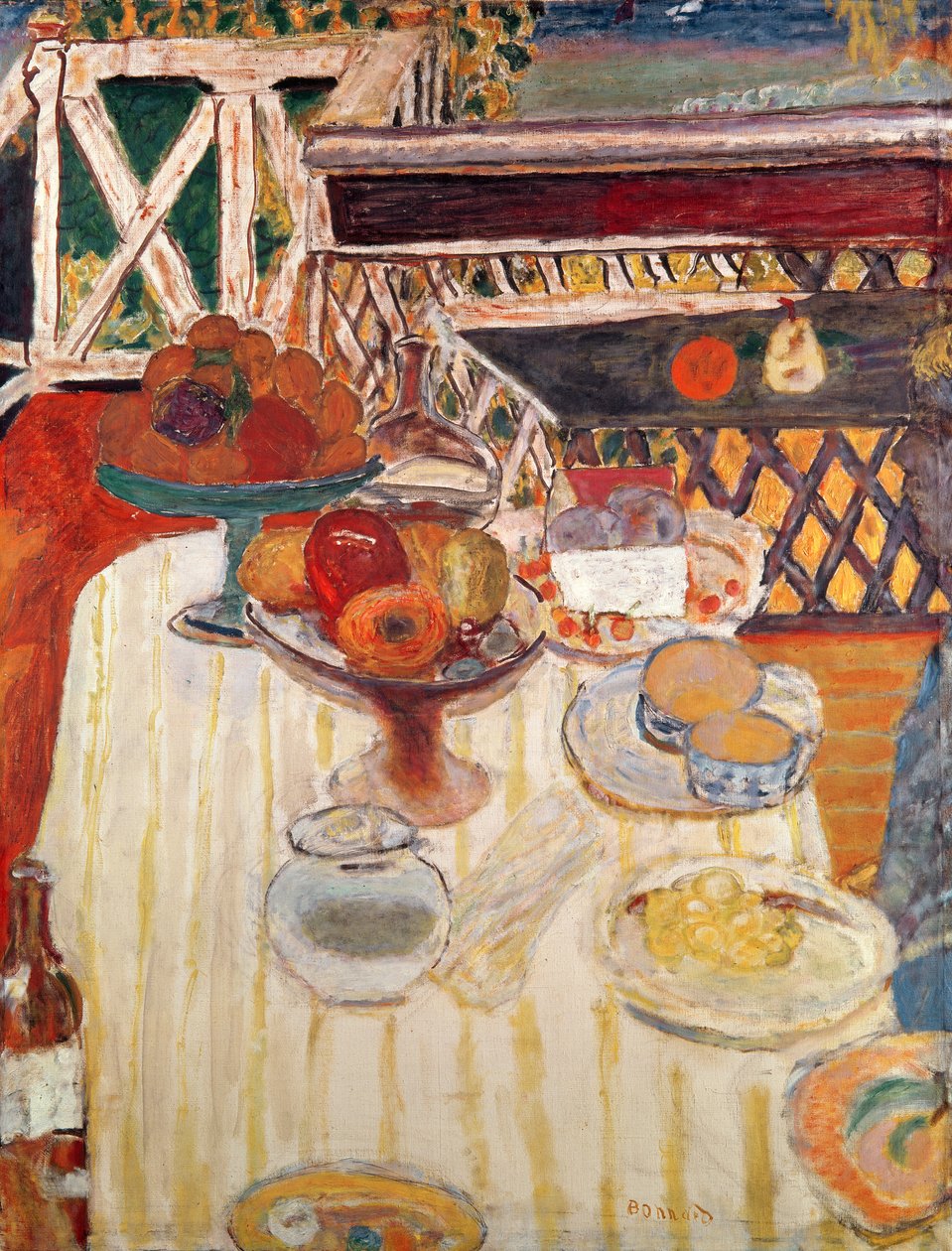 A fehér terítő alkotó: Pierre Bonnard