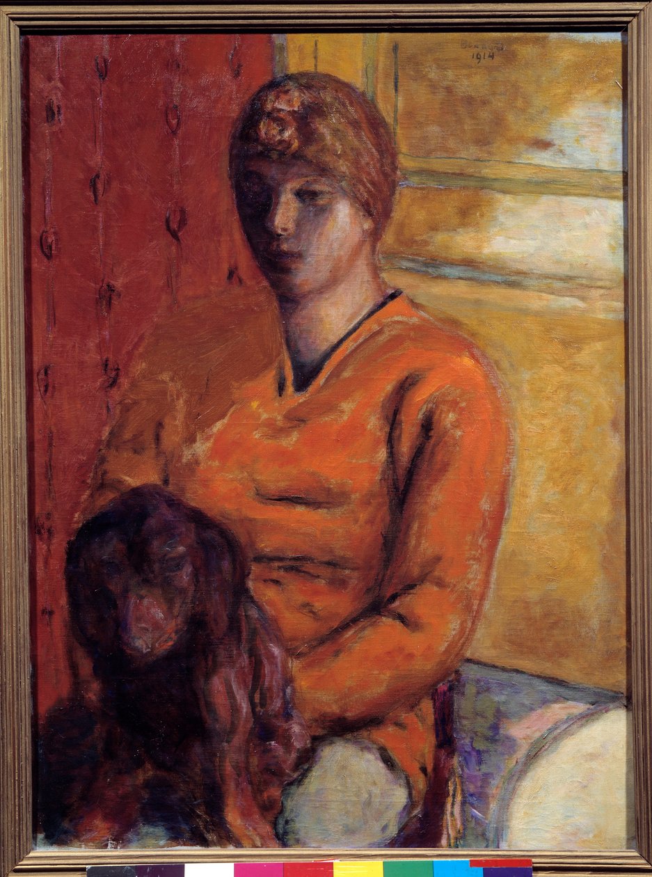 A kutya nő. Pierre Bonnard (1867-1947) festménye, XX. Grenoble, Musee des Beaux Arts. alkotó: Pierre Bonnard