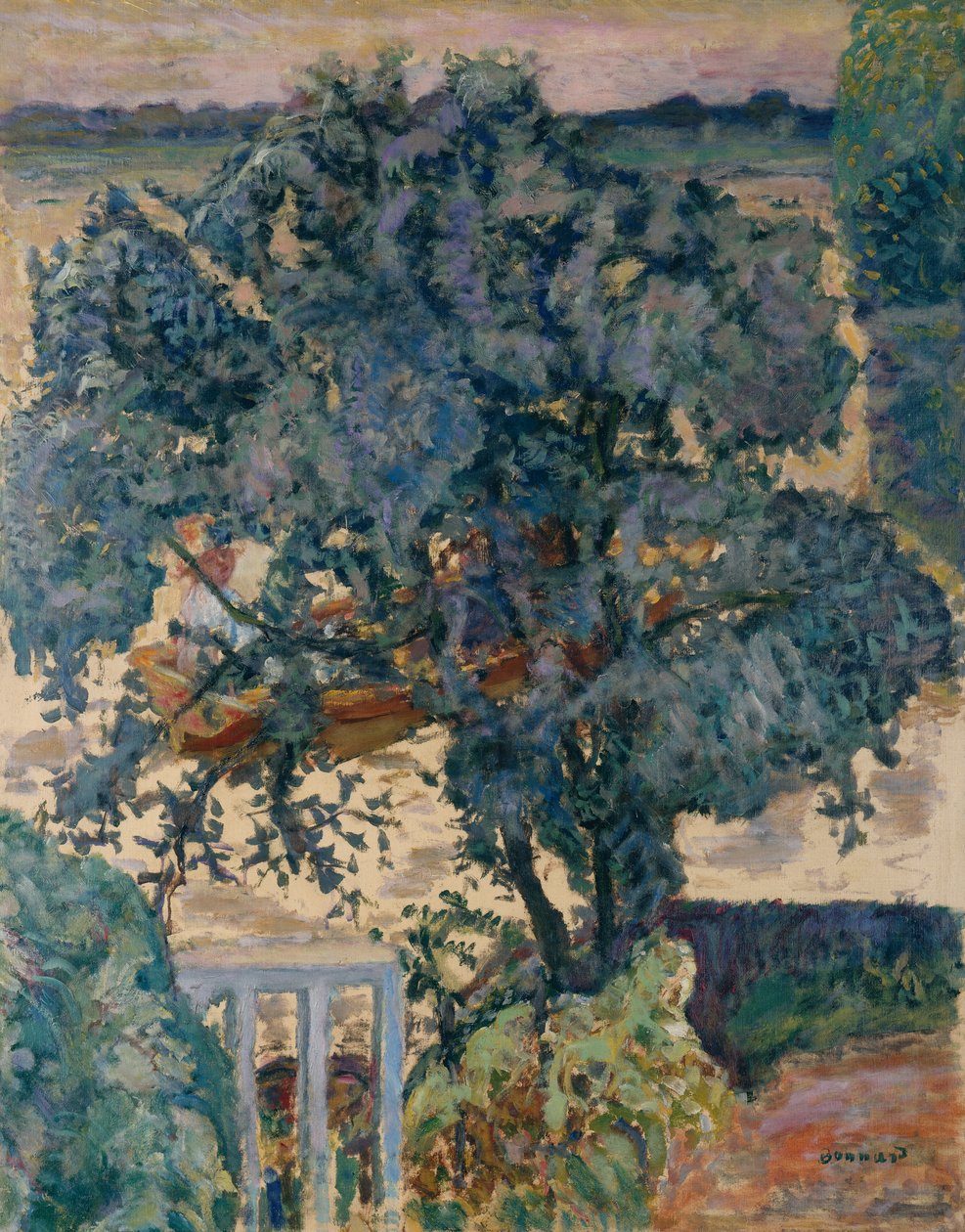 Fa a folyó mellett alkotó: Pierre Bonnard