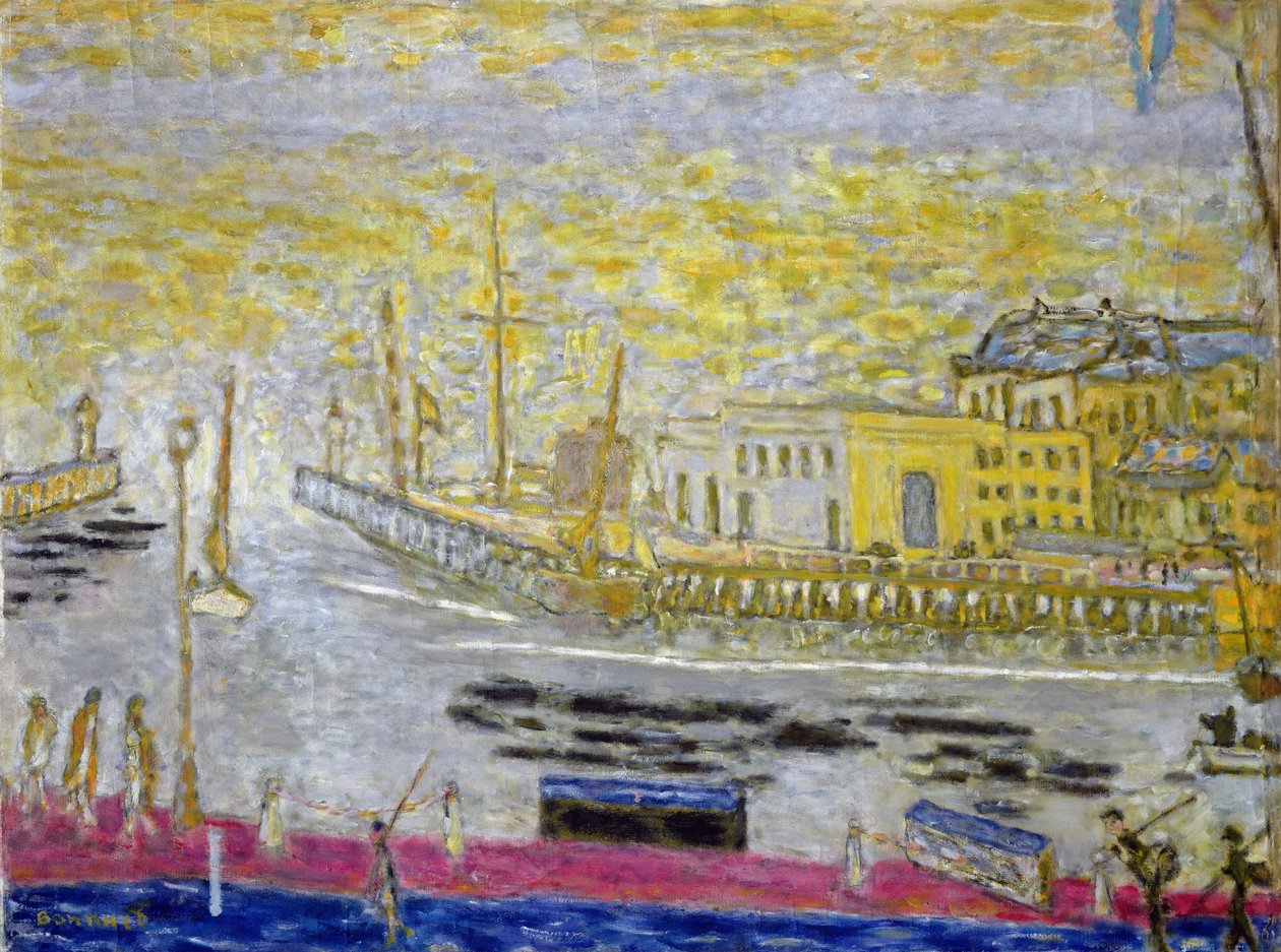 Trouville, a kikötő kijárata, 1938-45 alkotó: Pierre Bonnard