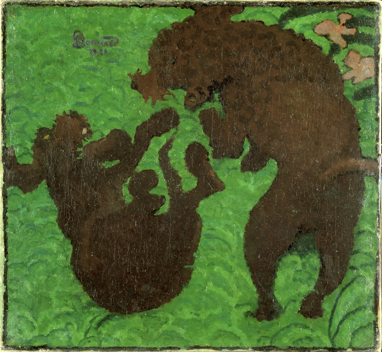 Két uszkár, 1891 alkotó: Pierre Bonnard