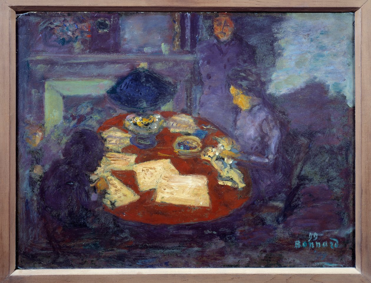 Lámpa alatt Pierre Bonnard festménye (1867-1947) 1899 Méret: 0,34x0,44 m Párizs, Musee d