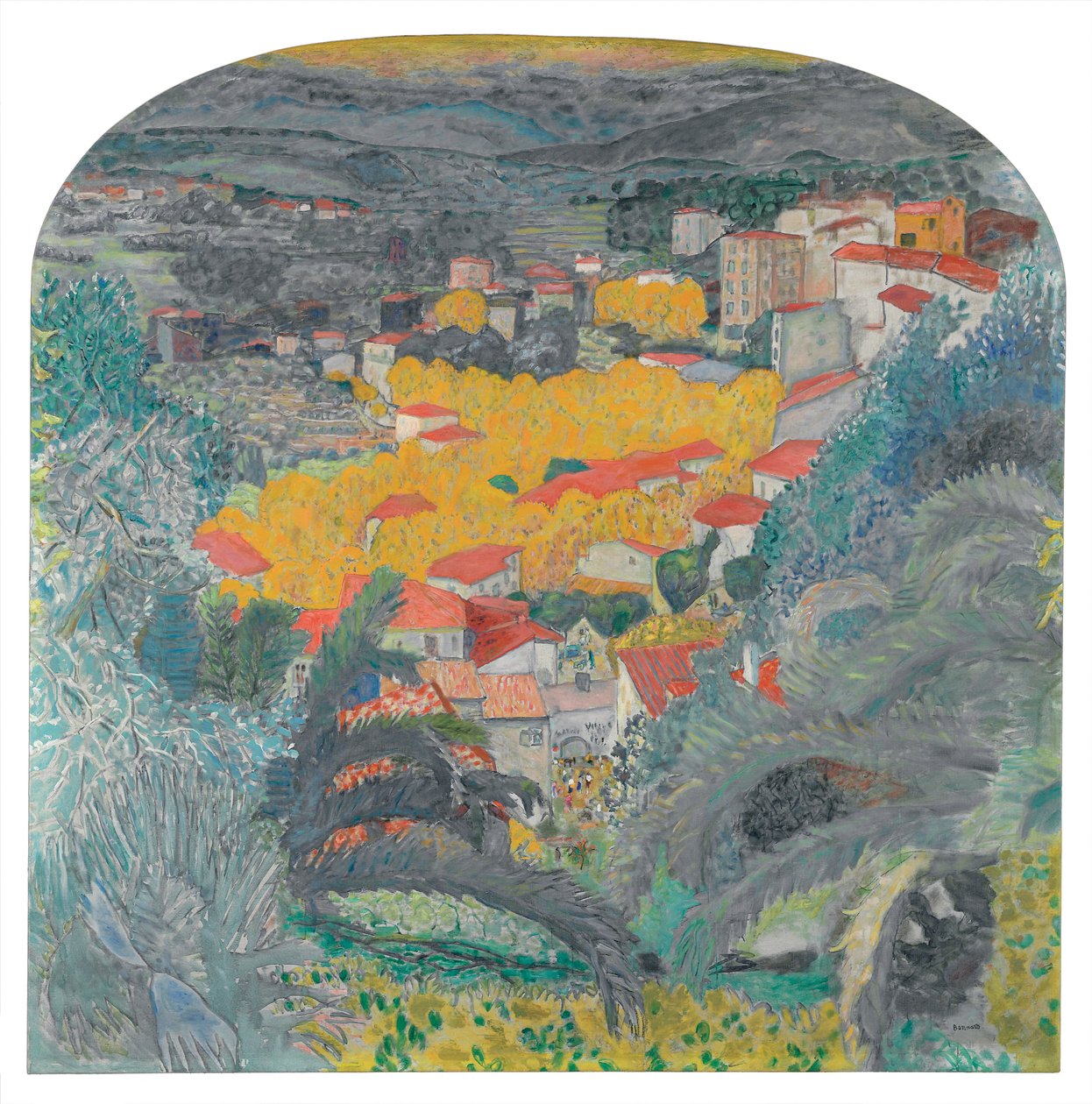 Le Cannet kilátása; Le Cannet kilátása alkotó: Pierre Bonnard