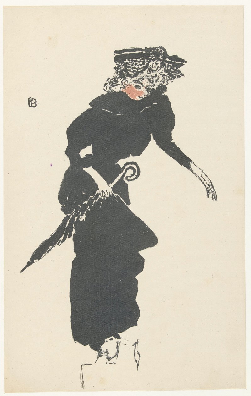 Nő esernyővel Femme au esernyő alkotó: Pierre Bonnard