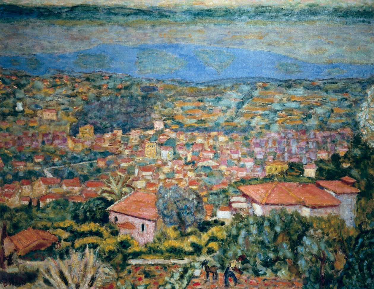 Kilátás a Le Cannet-re, tetők (Alpes Maritimes, Provence-Alpes-Côte d