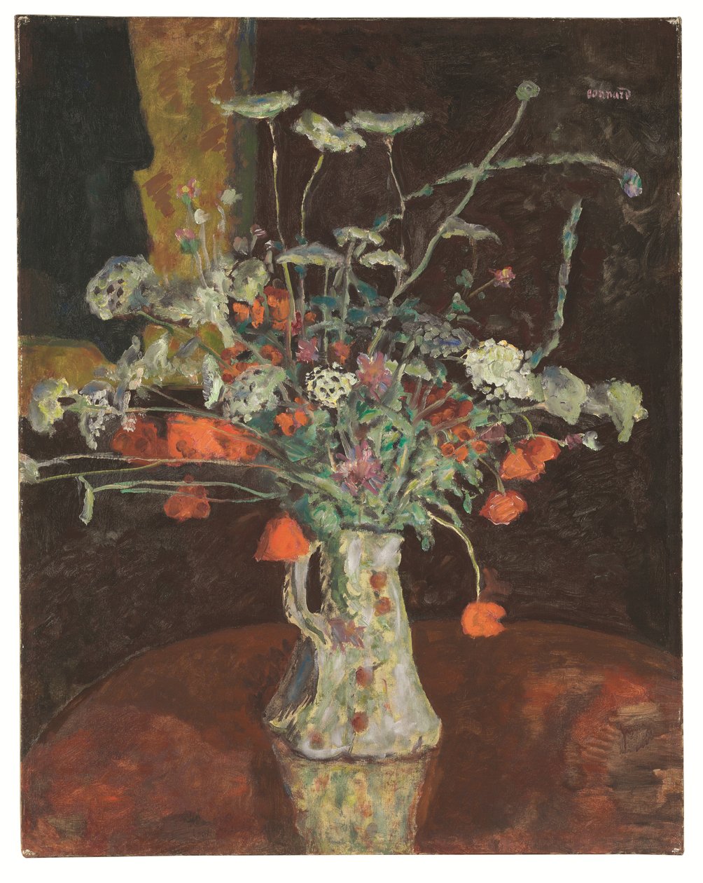 Vadvirágok, ernyővirágok és pipacsok, 1912 körül (olaj, vászon) alkotó: Pierre Bonnard