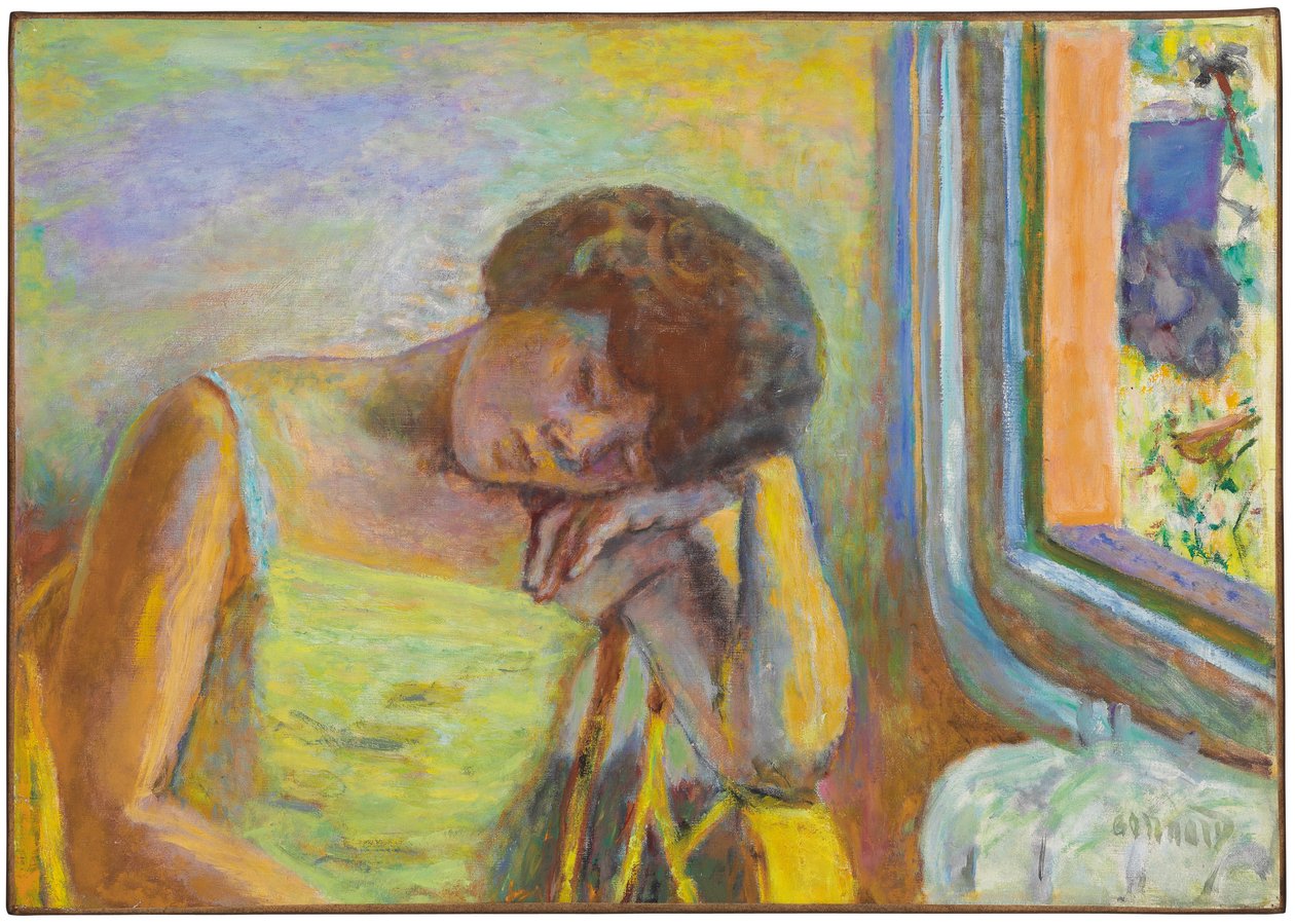 Alvó nő, 1928 körül (olaj, vászon) alkotó: Pierre Bonnard