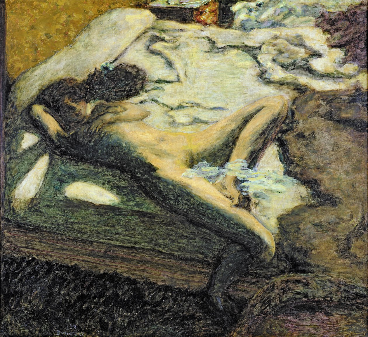 Ágyon fekvő nő, vagy az indolens nő alkotó: Pierre Bonnard