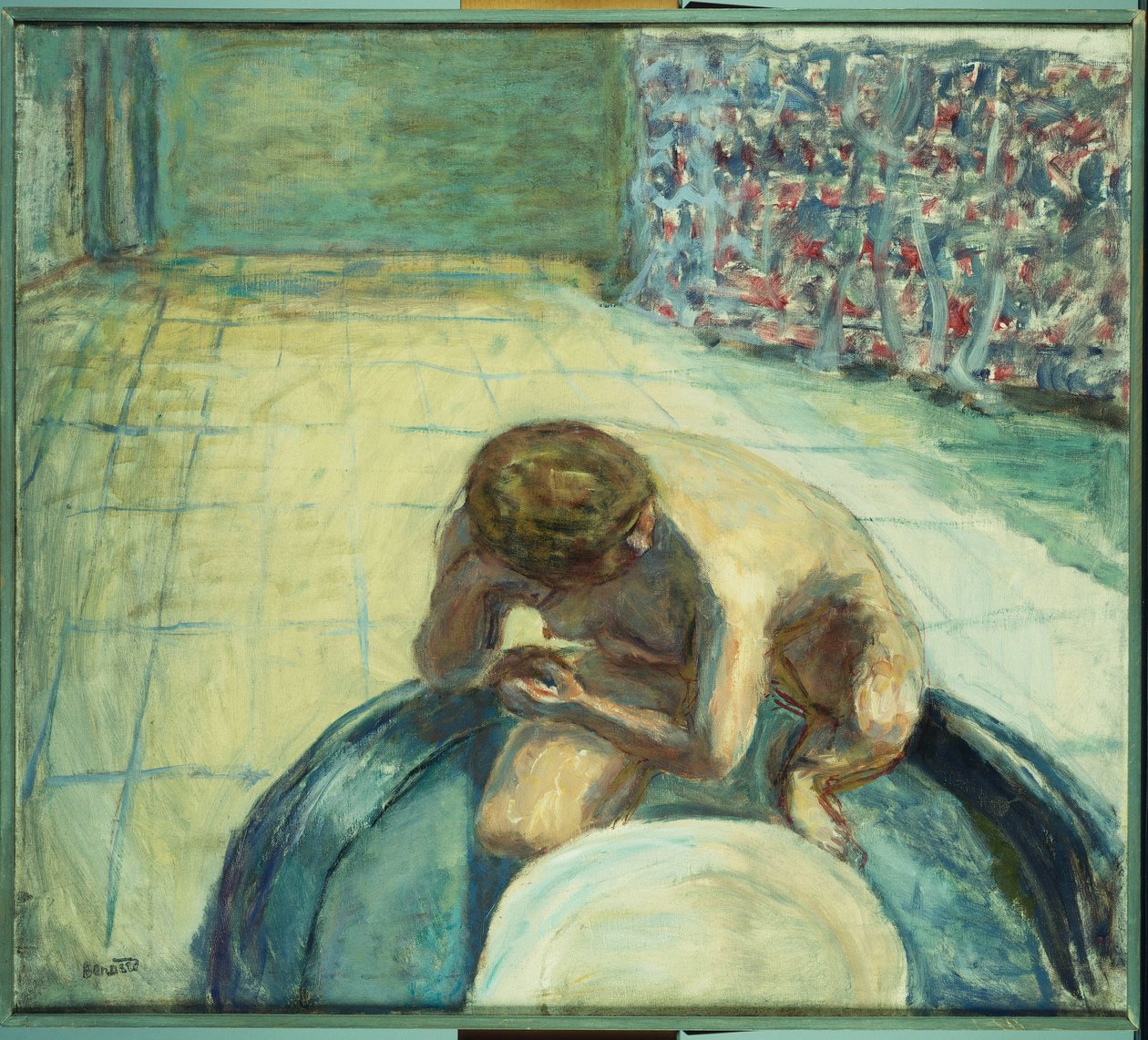 Woman in a Bath, 1917 körül (olaj, vászon) alkotó: Pierre Bonnard