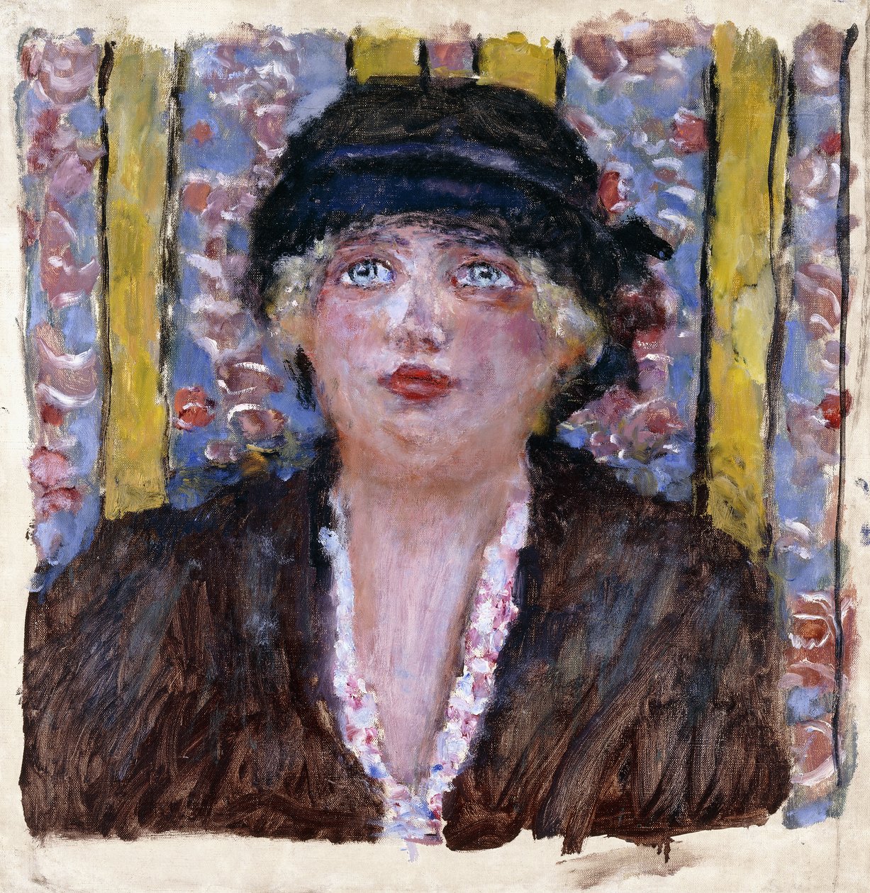 Nő kalapban, 1920 körül (olaj, vászon) alkotó: Pierre Bonnard