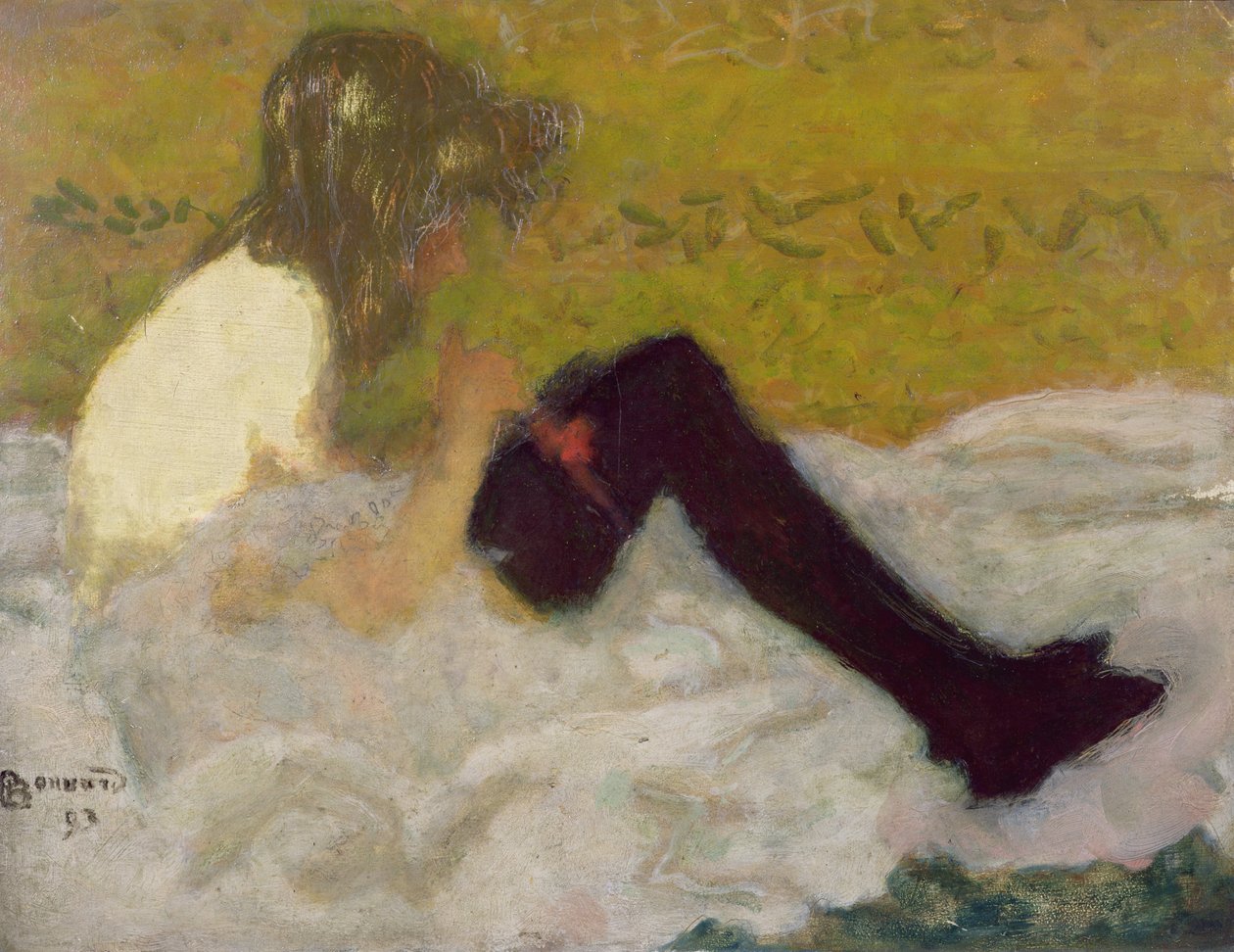 Fekete harisnyás nő, 1893 (olaj) alkotó: Pierre Bonnard