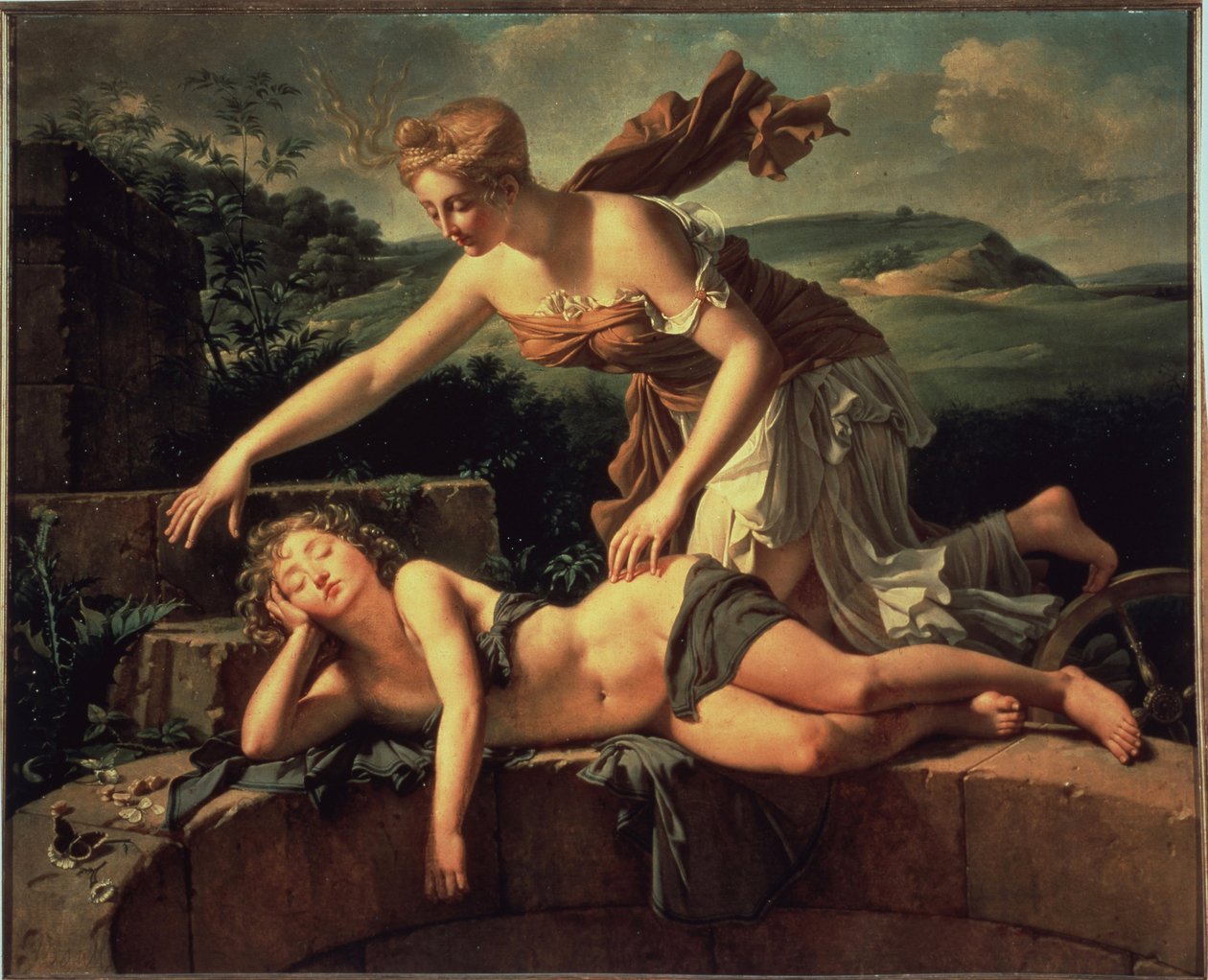 A gyermek és a szerencse. Pierre Bouillon festménye (1776-1831) alkotó: Pierre Bouillon