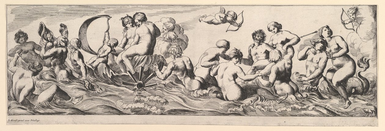 Bacchanal, 17. század. alkotó: Pierre Brebiette