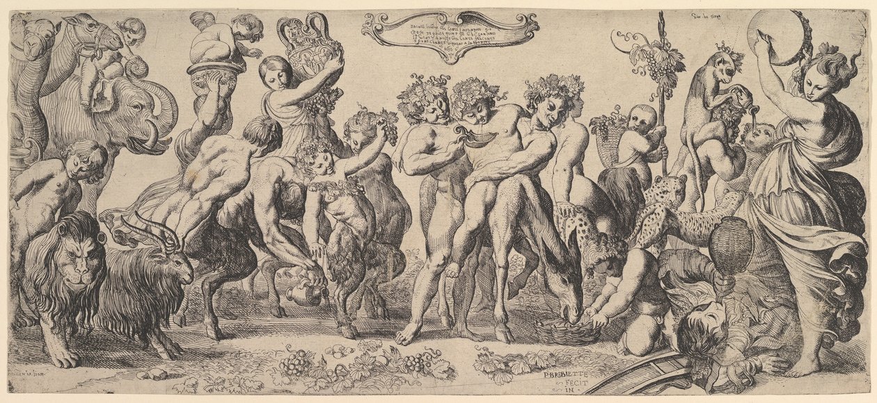 Bacchus diadala, 17. század. alkotó: Pierre Brebiette