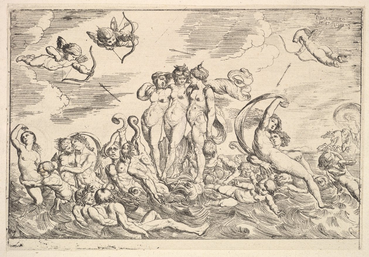 Galatea diadala, 1610-42. alkotó: Pierre Brebiette