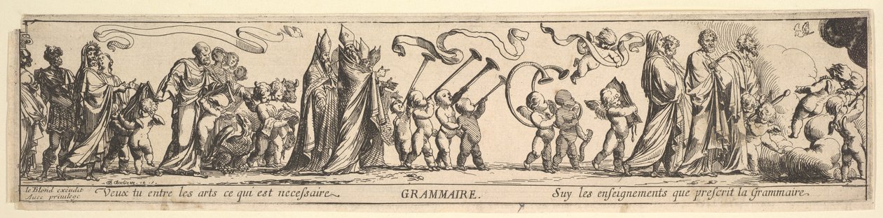 A nyelvtan diadala, 17. század. alkotó: Pierre Brebiette