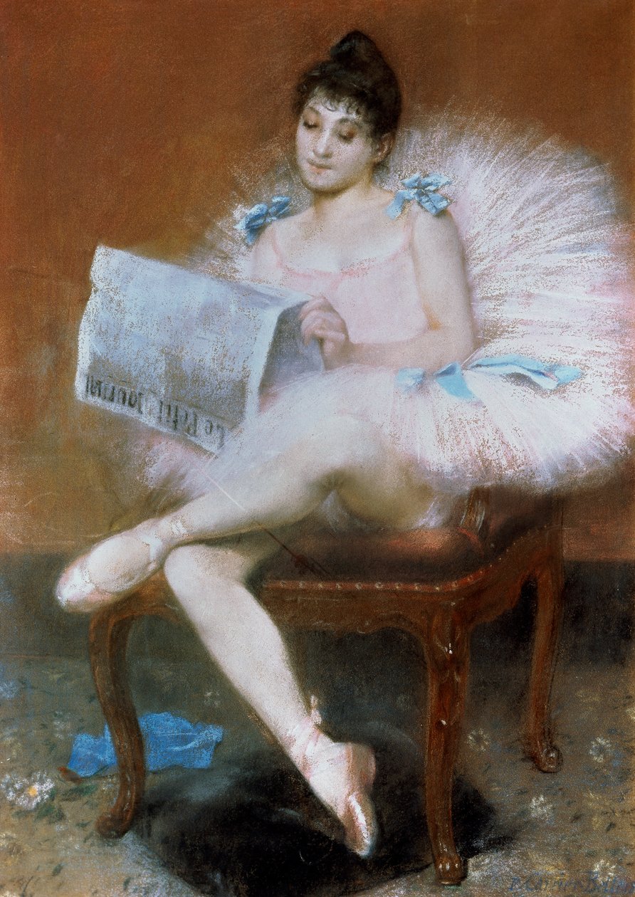 Ülő balett-táncos, 1890. alkotó: Pierre Carrier Belleuse