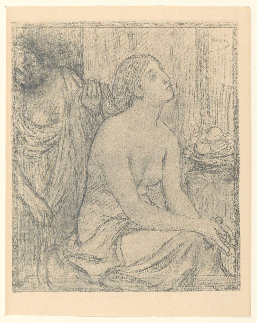 Nő a WC-nél alkotó: Pierre Cécile Puvis de Chavannes