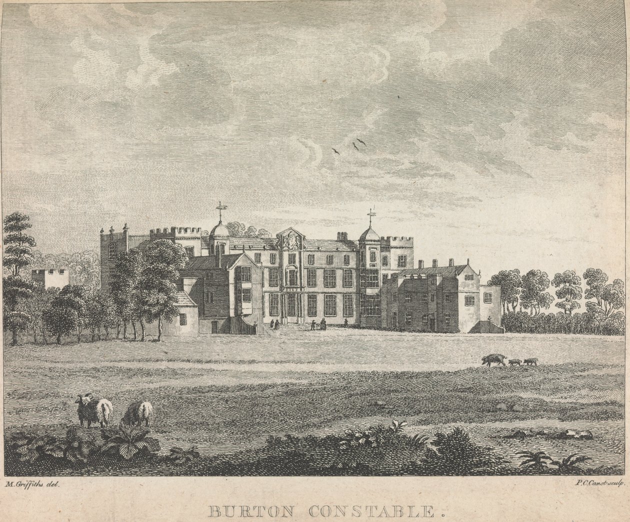 Burton Constable; 53. oldal (Első kötet) alkotó: Pierre Charles Canot